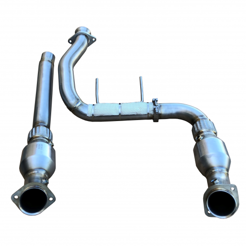 SPD Performance - 304SS Catted Downpipes | F-150 2015-2021 | V6 V8-Downpipes-Deviate Dezigns (DV8DZ9)