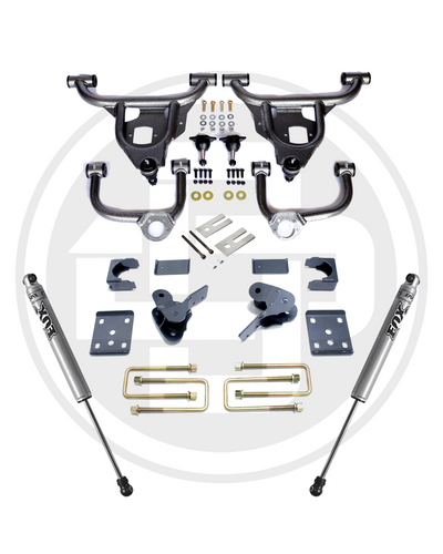 DV8DZ9 - D4 Lowering Kit | Ford F150 2015-2020 | ~3 "F / ~5 " R | 4wd-Lowering Kits-Deviate Dezigns (DV8DZ9)