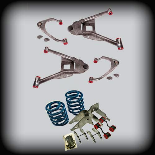 DJM - 2015-2018 Tahoe/Suburban 3/4 Drop Complete Lowering Kit (Aluminum Steering Knuckle)-Control Arms-Deviate Dezigns (DV8DZ9)