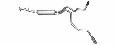 GIBSON PERFORMANCE - 2002-2006 CHEVROLET TAHOE/GMC YUKON/CADILLAC ESCALADE 4.8L/5.3L STAINLESS STEEL DUAL EXTREME EXHAUST-Cat-Back-Deviate Dezigns (DV8DZ9)