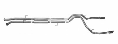 GIBSON PERFORMANCE - 2007-2021 TOYOTA TUNDRA 4.6L-5.7L EXTENDED CREW CAB STAINLESS STEEL DUAL SPLIT EXHAUST-Cat-Back-Deviate Dezigns (DV8DZ9)