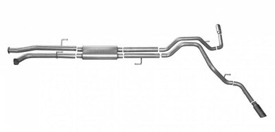 GIBSON PERFORMANCE - 2007-2021 TOYOTA TUNDRA 4.6L-5.7L EXTENDED CREW CAB STAINLESS STEEL DUAL EXTREME EXHAUST-Cat-Back-Deviate Dezigns (DV8DZ9)