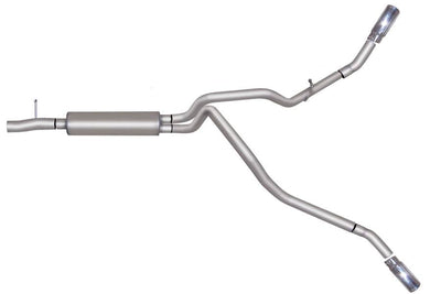 GIBSON PERFORMANCE - 2007-2009 FORD F250/F350 SUPERDUTY 5.4L ALUMINIZED DUAL EXTREME EXHAUST-Cat-Back-Deviate Dezigns (DV8DZ9)