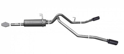 GIBSON PERFORMANCE - 2003-2006 TOYOTA TUNDRA EXTENDED CAB 3.4L-4.7L STAINLESS STEEL BLACK ELITE DUAL EXTREME EXHAUST-Cat-Back-Deviate Dezigns (DV8DZ9)