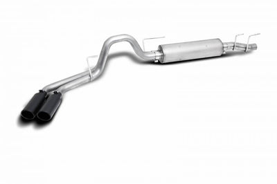 GIBSON PERFORMANCE - 2021-2022 FORD F-150 5.0L STAINLESS STEEL BLACK ELITE DUAL SPORT EXHAUST-Cat-Back-Deviate Dezigns (DV8DZ9)