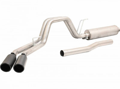 GIBSON PERFORMANCE - 2020-2021 FORD F250/F350 7.3L STAINLESS STEEL BLACK ELITE DUAL SPORT EXHAUST-Cat-Back-Deviate Dezigns (DV8DZ9)