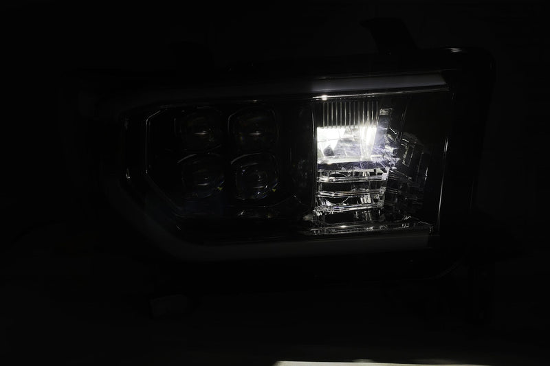 ALPHAREX - 07-13 Toyota Tundra NOVA-Series LED Projector Headlights Alpha-Black (W/O Level Adjuster)-Lighting-Deviate Dezigns (DV8DZ9)