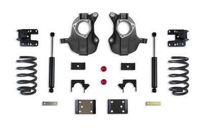 Maxtrac - 2016-2018 Chevy Silverado 1500 2WD/4WD (Extended / Crew Cab) 3/5 Lowering Kit-Lowering Kits-Deviate Dezigns (DV8DZ9)