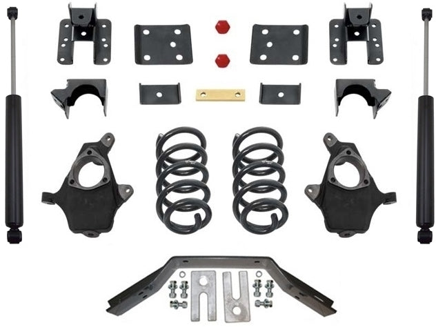 Maxtrac - 2014-2016 GMC Sierra 1500 2wd/4wd (2pc Drive Shaft) 4/6" Lowering Kit - MaxTrac KS331546LB-Suspension-Deviate Dezigns (DV8DZ9)