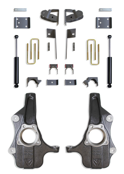 Maxtrac - 2019-2023 GM 1500 2WD/4WD Pickup 2/4 Spindle Lowering Kit KS331924-Lowering Kits-Deviate Dezigns (DV8DZ9)