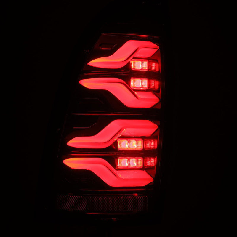 ALPHAREX - LUXX Tail Lights | Black-Red | Toyota Tacoma 05-15-Lighting-Deviate Dezigns (DV8DZ9)