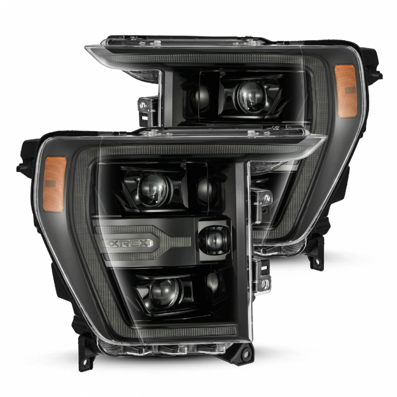 ALPHAREX - 21-22 Ford F150 LUXX-Series LED Projector Headlights Alpha-Black (Pre-Order Now) (ETA end of Jan)-Headlights-Deviate Dezigns (DV8DZ9)