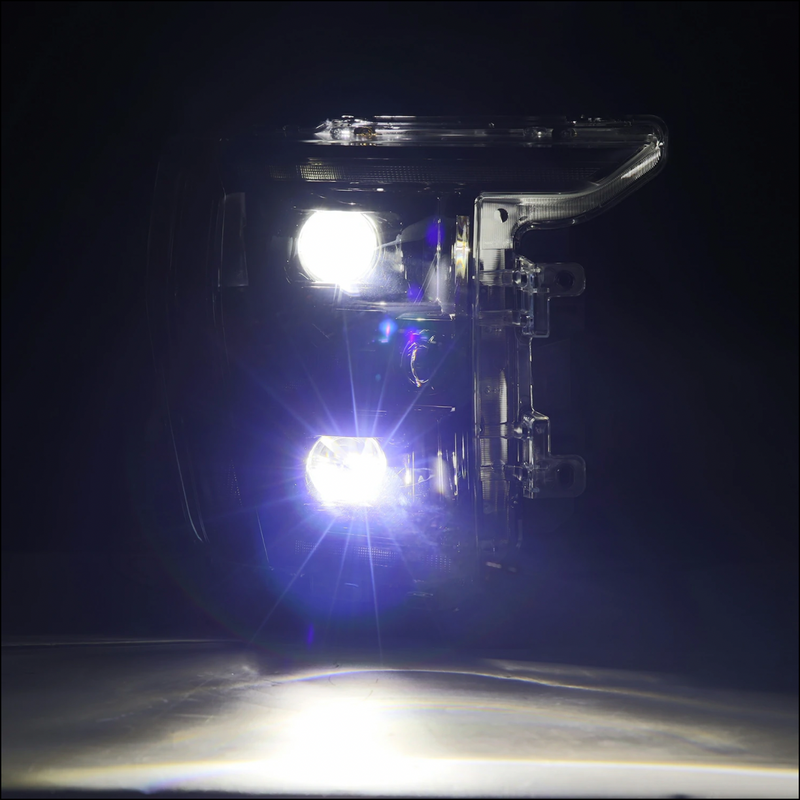 ALPHAREX - 21-22 Ford F150 LUXX-Series LED Projector Headlights Black (Pre-Order Now) (ETA end of Jan)-Headlights-Deviate Dezigns (DV8DZ9)