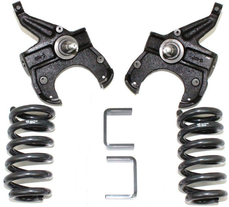 Maxtrac - 1973-1987 Chevy C10 2WD 5/5 Lowering Kit With No Shocks K331155-NS-Lowering Kits-Deviate Dezigns (DV8DZ9)