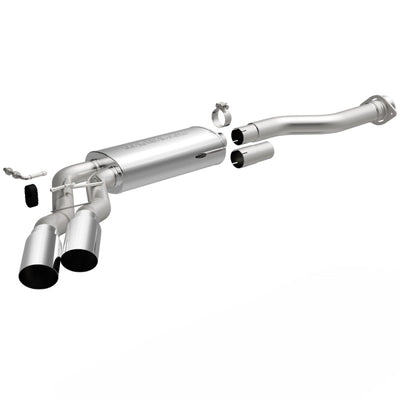 MagnaFlow 11-13 Ford F-150 Pickup V8 6.2L Dual Same Side P/S Stainless Cat Back Perf Exhaust-Catback-Deviate Dezigns (DV8DZ9)