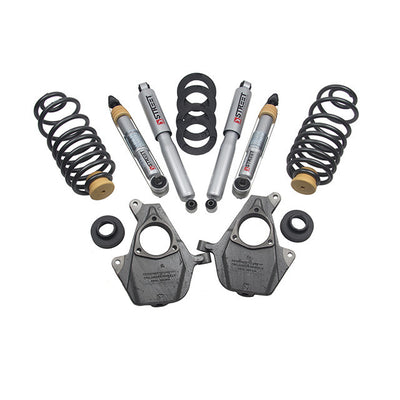 Belltech | 2014-2020 Escalade/Denali/Tahoe/Yukon 2-4"-3-4" | Front And Rear Complete Kit With Street Performance Shocks-Lowering Kits-Deviate Dezigns (DV8DZ9)