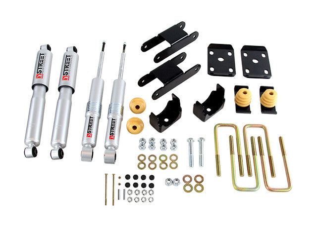 Belltech | 2018-2021 GM Colorado/Canyon (Ext/Crew Cab Short Bed) 0-3"-4" | Front And Rear Complete Kit W/ Street Performance Shocks-Lowering Kits-Deviate Dezigns (DV8DZ9)