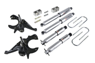 Belltech | 1982-2004 Chevrolet S10/GMC S15 (Ext Cab) 2"-2" | Front And Rear Complete Kit W/ Street Performance Shocks-Lowering Kits-Deviate Dezigns (DV8DZ9)