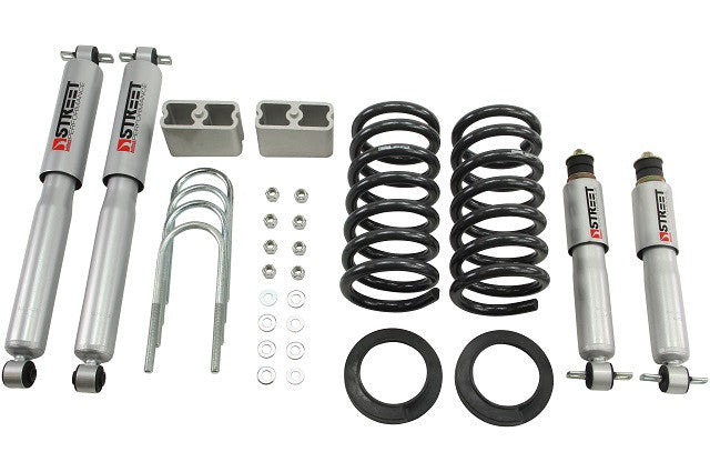 Belltech | 1982-2004 Chevrolet S10/GMC S15 (Ext Cab) 2-3"-3" | Front And Rear Complete Kit W/ Street Performance Shocks-Lowering Kits-Deviate Dezigns (DV8DZ9)