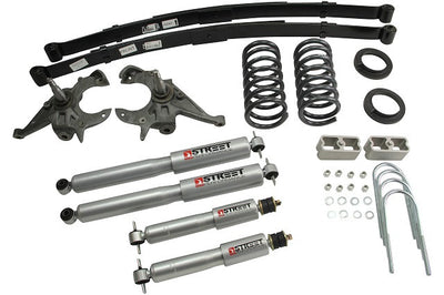 Belltech | 1982-2004 Chevrolet S10/GMC S15 (Ext Cab) 4-5"-5" | Front And Rear Complete Kit W/ Street Performance Shocks-Lowering Kits-Deviate Dezigns (DV8DZ9)