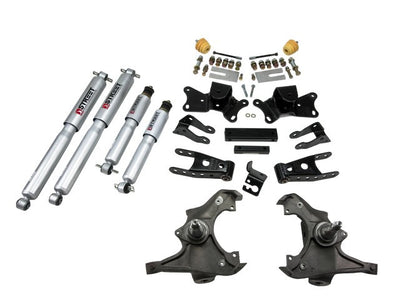 Belltech | 1997-2000 C2500(Ext/Crew)/C3500(Std/Ext/Dually) 3"-4" | Front And Rear Complete Kit W/ Street Performance Shocks-Lowering Kits-Deviate Dezigns (DV8DZ9)