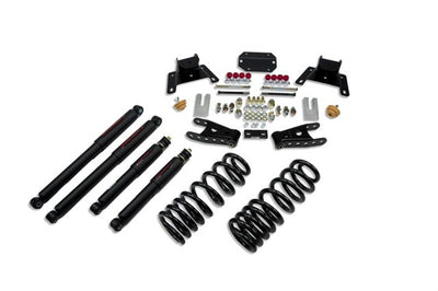 Belltech | 1987-1996 Ford F-150 2WD (Ext Cab) 2"-4" | Front And Rear Complete Kit W/ Nitro Drop 2 Shocks-Lowering Kits-Deviate Dezigns (DV8DZ9)