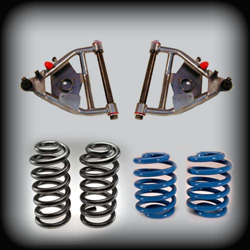 DJM - 1971-1972 C10 w/Coil Spring Rear & Disc Brakes 5/5 Drop Complete Lowering Kit-Lowering Springs-Deviate Dezigns (DV8DZ9)