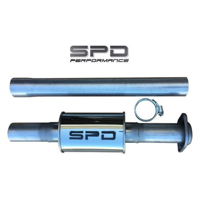 SPD Performance - True 3" 304 Stainless Performance Stage 1 Resonated Pipe - Standard Length | F-150 2011-2020-Resonators-Deviate Dezigns (DV8DZ9)