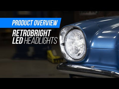 Holley RetroBright LED Headlights | 4x6" Rectangle - Yellow Lens - Sold Individually