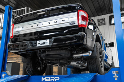 MBRP - 2021-2023 FORD F-150 3IN RESONATOR-BACK EXHAUST SINGLE SIDE EXIT STREET PROFILE-Catback-Deviate Dezigns (DV8DZ9)