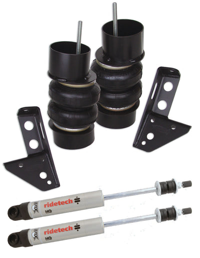 Ridetech - 1982-2003 Chevy S10 Front Coolride Air Springs and Shocks For StrongArms-Air Struts-Deviate Dezigns (DV8DZ9)