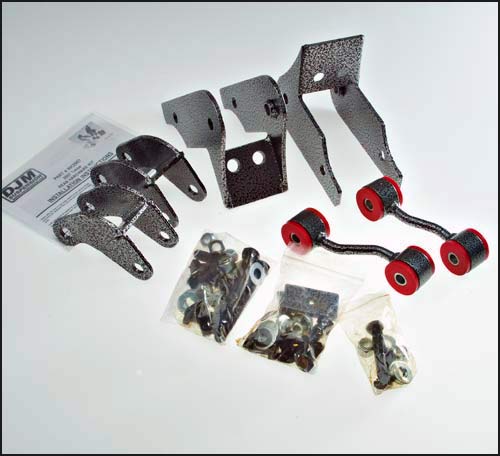 DJM - 2007-2014 Chevy Avalanche Rear Lowering Hardware Kit-Lowering Kits-Deviate Dezigns (DV8DZ9)