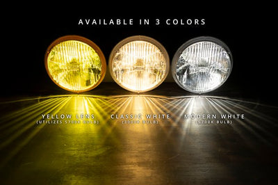 Holley RetroBright LED Headlights | 5.75" Round - Yellow Lens-Headlamps-Deviate Dezigns (DV8DZ9)