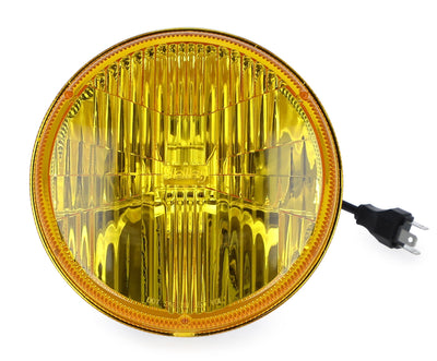 Holley RetroBright LED Headlights | 5.75" Round - Yellow Lens-Headlamps-Deviate Dezigns (DV8DZ9)